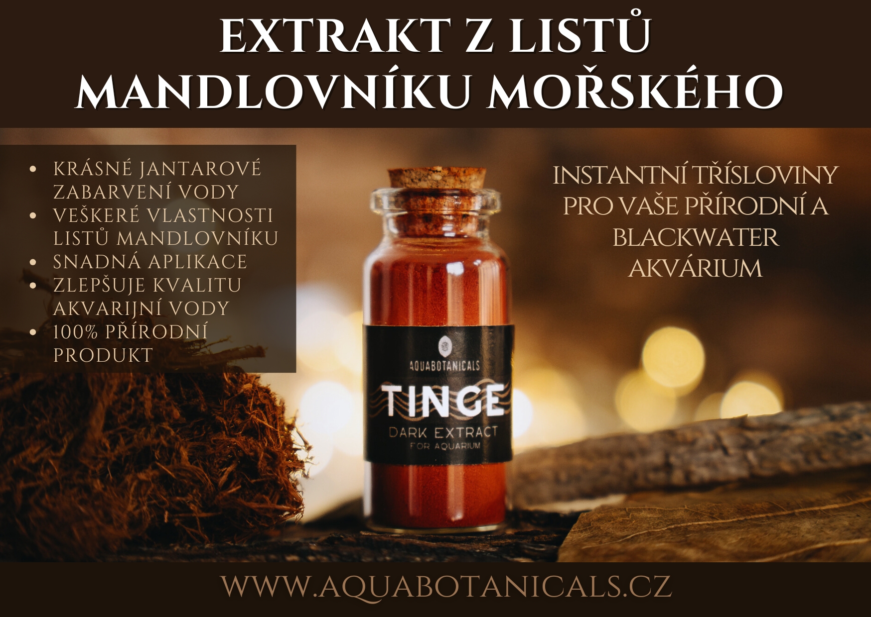 extrakt z listů mandlovníku a akácie